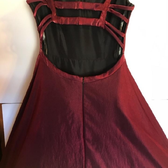 Sherri Hill ruby red ballgown.  Size 8. - Picture 2 of 8